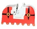 LEGO Sattel mit Aufdruck / gebraucht